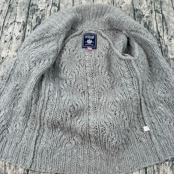 Victoria’s Secret PINK Wool Cable Knit Cardigan Belted Shawl Collar Rhinestone - Picture 5 of 10